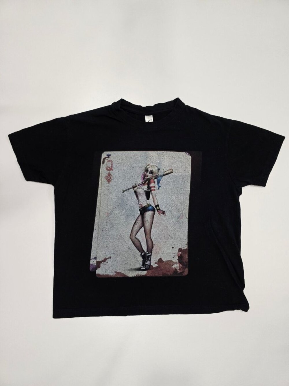 DC Comics ✦ Harley Quinn Card Graphic Tee ✦ Black Streetwear Classic Y2K XS - Picture 5 of 8